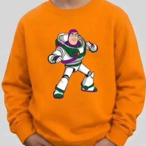 br-11134207-820ly-mr07bx5cohs6d7 Blusa Moletom Flanelado Infantil Laranja Buzz LightyearToy Story mlc