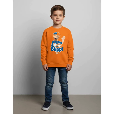 Moletom Cores Infantil Unissex Blippi Blusa de Frio Personagem Youtuber spe