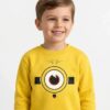 Moletom Infantil Unissex Minions Algodão Silk Screen Manual mlc