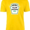 Camiseta Infantil Amarela Heinz Mostarda Silk Screen spe