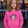 Moletom Algodão Flanelado Infantil Rosa Amy Rose Sonic mlc