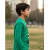 Camiseta Manga Longa Infantil Unissex Incrivel Hulk Verde spe