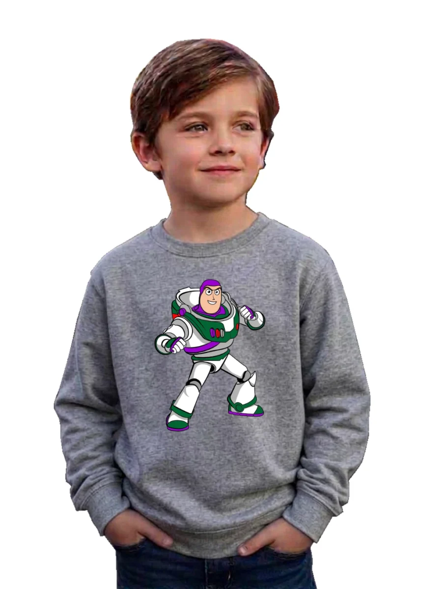 br-11134207-820mg-mqzhylfbgdmta6 Blusa Moletom Flanelado Infantil Cinza Buzz LightyearToy Story mlr