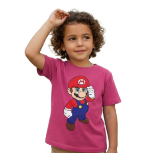 image_2f24f910 Camiseta Rosa Infantil Super Mario Bros mlc