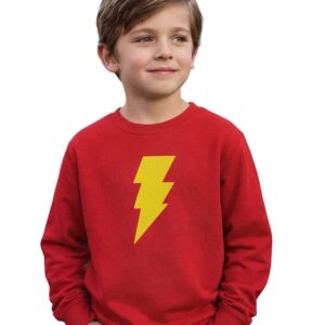 image_48439ae9 Moletom Infantil Unissex Vermelho Super Herói Shazam mlc