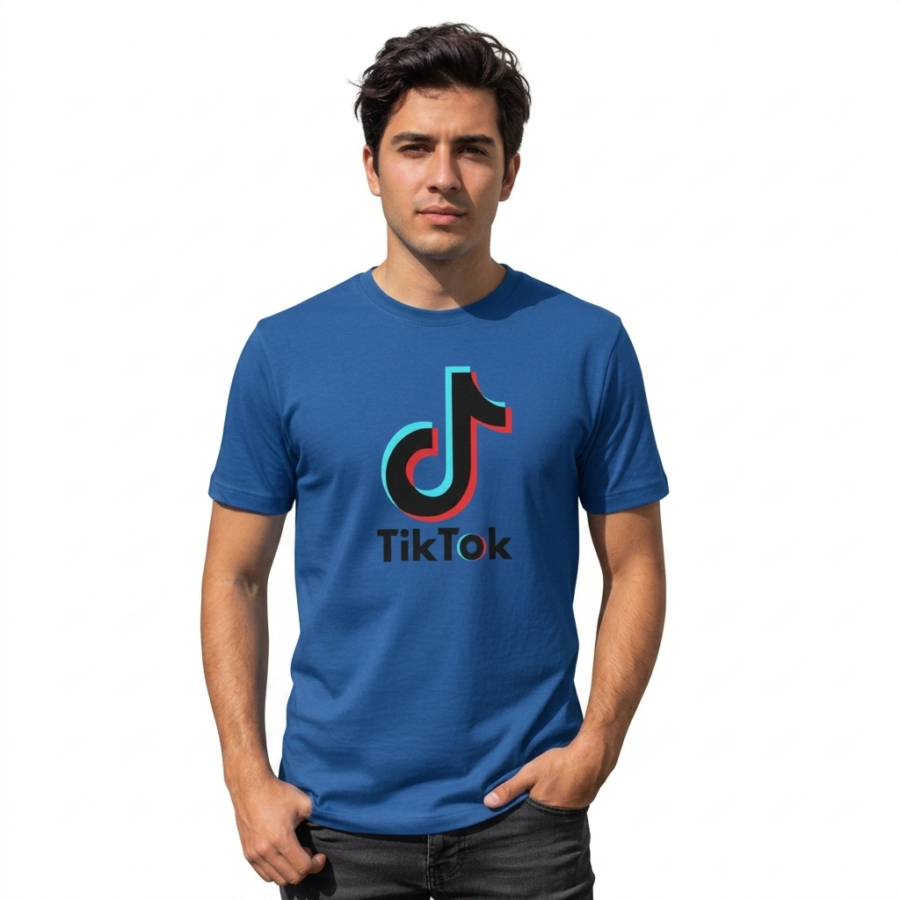 image_c3c15c4e Camiseta Azul-royal Adulto Unissex Tik Tok Youtuber spe