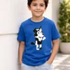 Camiseta Azul Manga Curta Infantil Bluey Mackenzie mlc