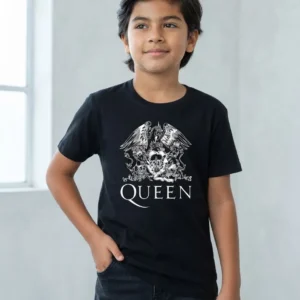 1 Camiseta Preta Queen ( Infantil ) mlc