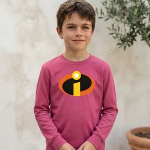 1 Camiseta Rosa Ls Infantil Os Incríveis mlc