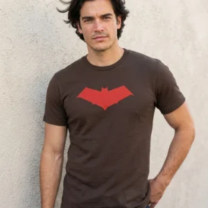 1 Camiseta Marrom Ss Adulto Capuz Vermelho mlc