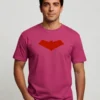 Camiseta Rosa Ss Adulto Capuz Vermelho mlr