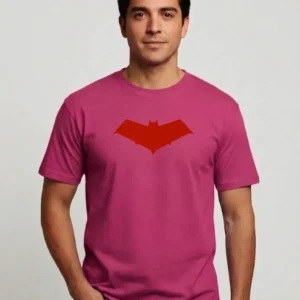 1 Camiseta Rosa Ss Adulto Capuz Vermelho mlc