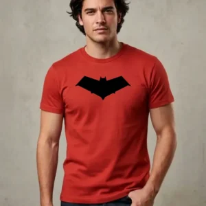 1 Camiseta Vermelha Ss Adulto Capuz Vermelho mlc