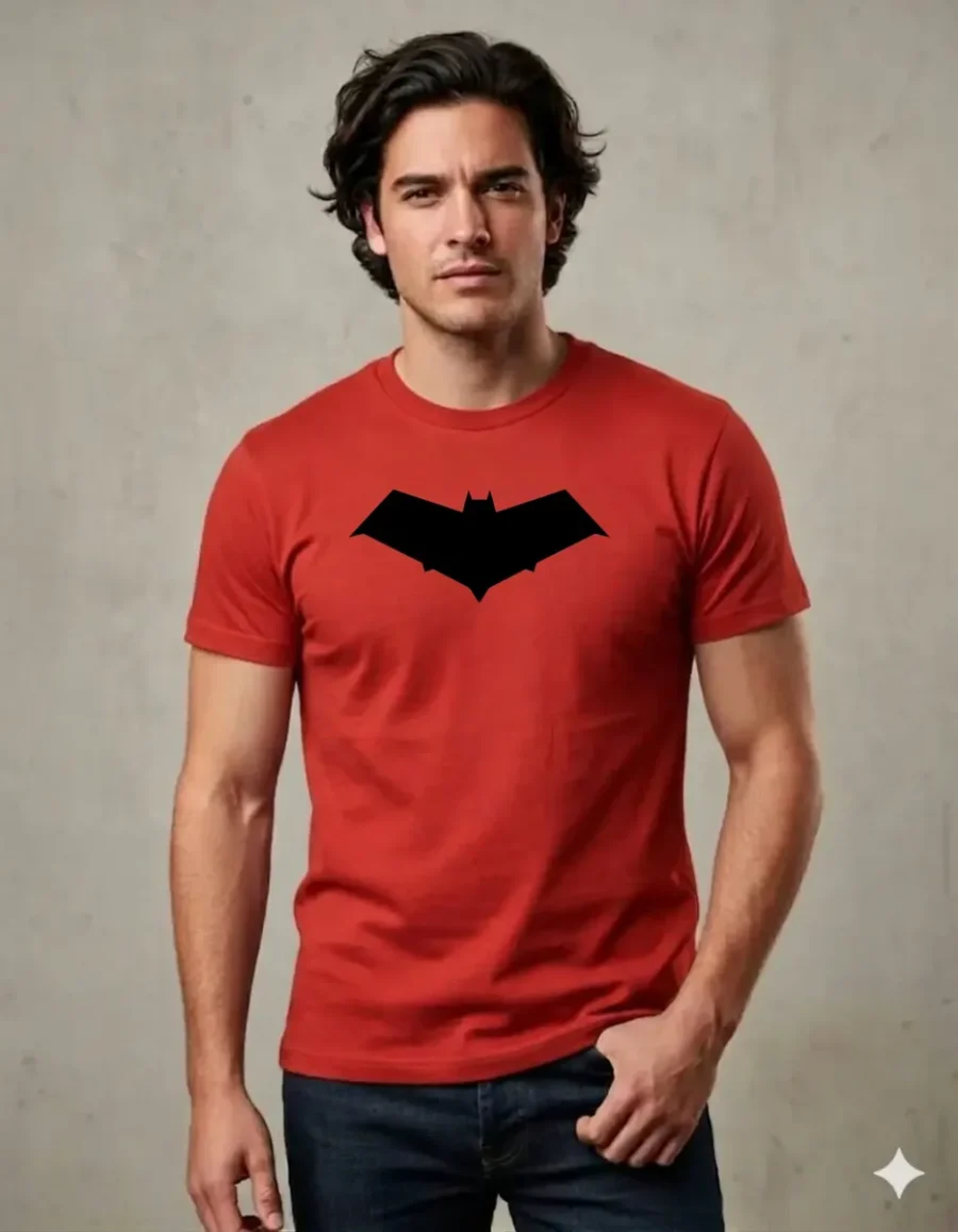 Camiseta Vermelha Ss Adulto Capuz Vermelho mlca