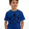 Camiseta Azul Infantil Unissex Harry Potter mlc