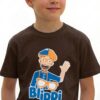 Camiseta Marrom Infantil Unissex Blippi mlc