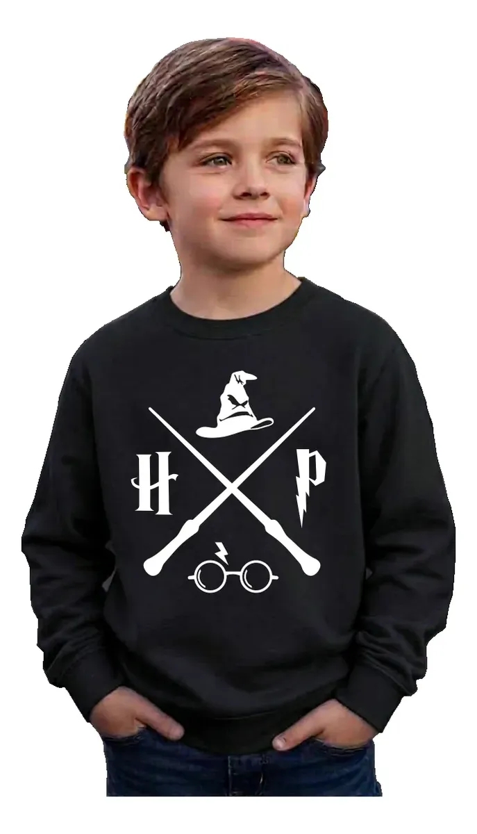Moletom Flanelado Infantil Unissex Harry Potter mlc