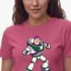 1 Camiseta Rosa Baby Look Feminina Buzz Lightyear Toy Story mlr
