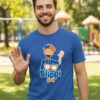 1 Camiseta Azul Adulto Unissex Blippi mlc
