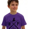 Camiseta Roxa Infantil Unissex Harry Potter mlc