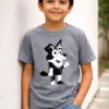 Camiseta Cinza Manga Curta Infantil Bluey Mackenzie mlr