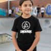 1 Camiseta Preta Infantil Unissex Linkin Park mlr