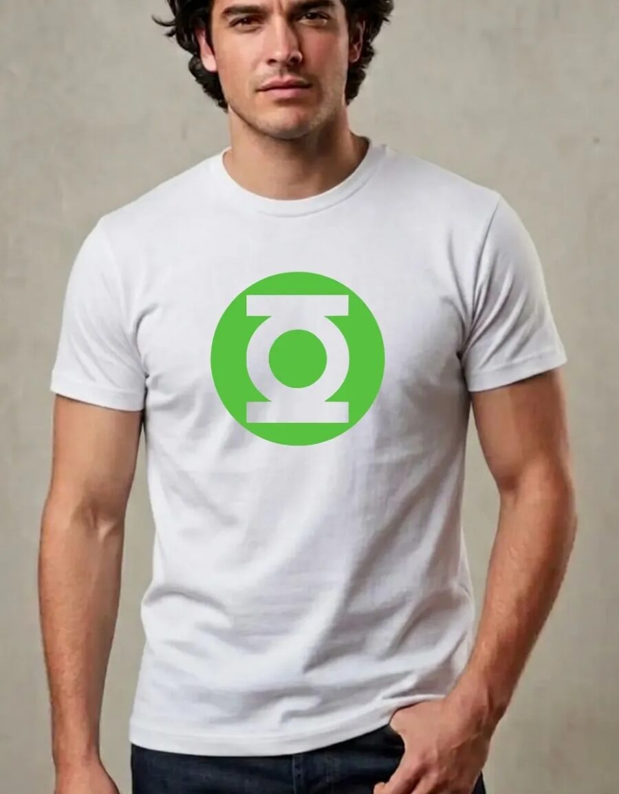 Camiseta Branca Lanterna Verde ( Adulto Tradicional ) spe