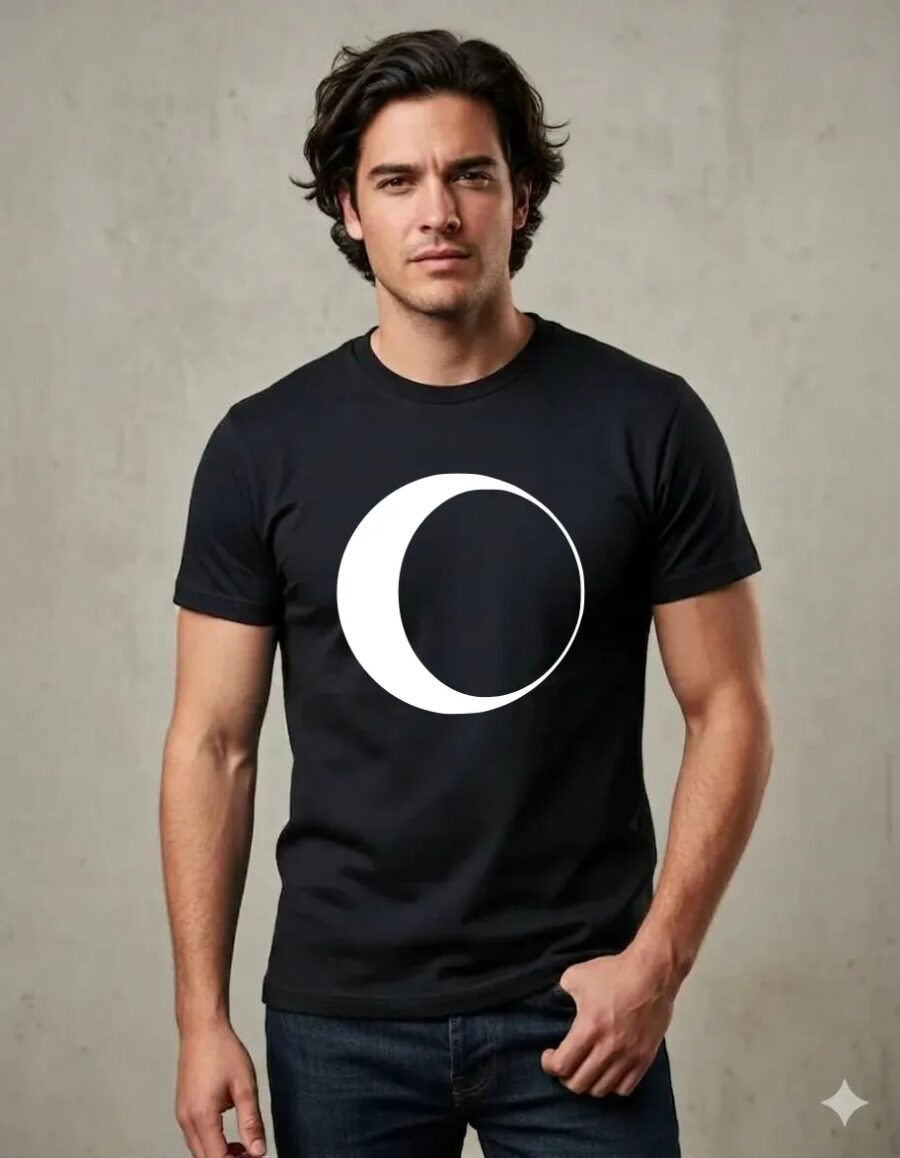 Camiseta Adulto Masculino Garota Lunar mlc