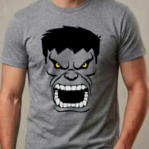 1 Camiseta Cinza Hulk (adulto ) mlc