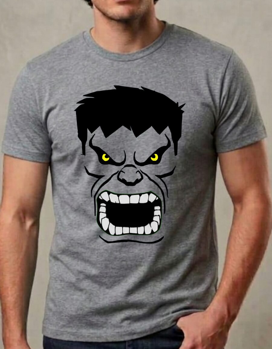 Camiseta Cinza Hulk (adulto ) mlc