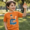 Camiseta Laranja Infantil Blippi mlc