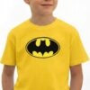 Camiseta Amarela Infantil Batman Heroi mlr