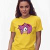 Camiseta Amarela Baby Look Amy Rose Sonic mlc