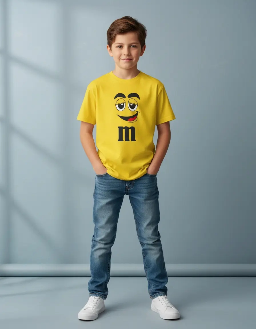 Camiseta Yellow Infantil M&m mlr