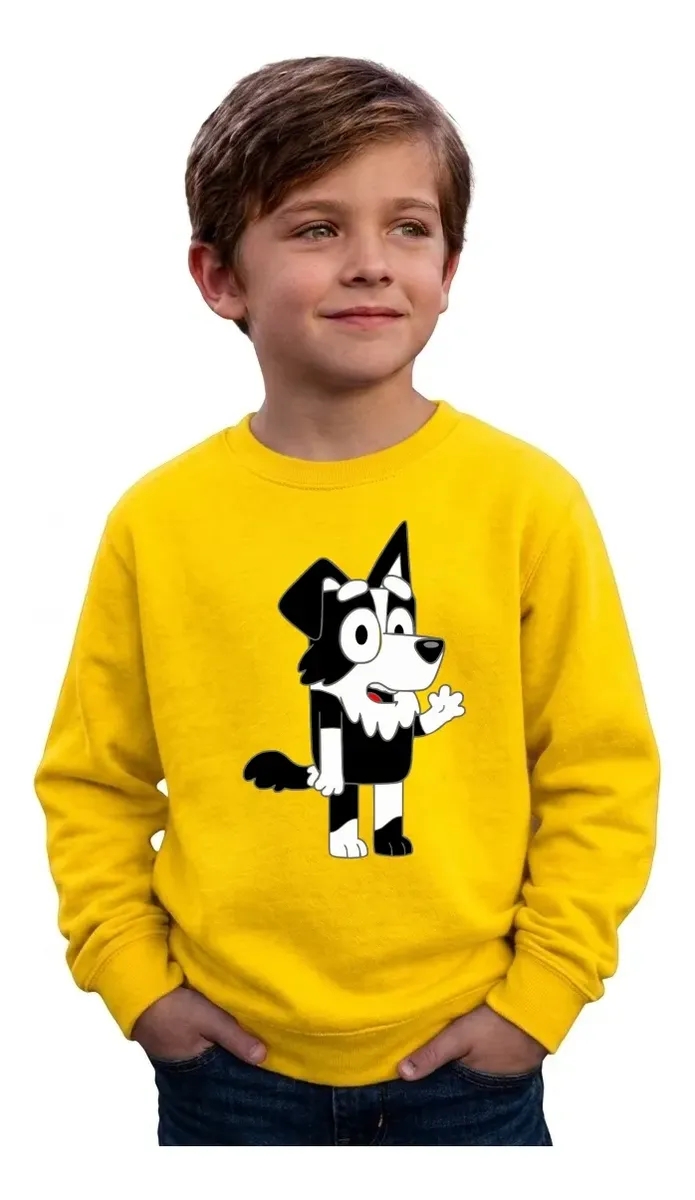 Moletom Bluey Mackenzie Infantil ( Amarelo )