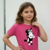 Camiseta Rosa Manga Curta Infantil Bluey Mackenzie mlr