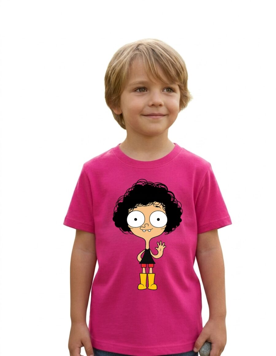 1 Camiseta Rosa Infantil Unissex Irmão do Jorel mlr