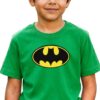 Camiseta Verde Infantil Batman Heroi mlr