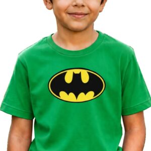 10 Camiseta Verde Infantil Batman Heroi mlr