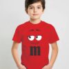 Camiseta Vermelha M&m Infantil Mod. 3 mlr