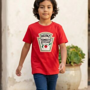 11 Camiseta Vermelha Ketchup E Mostarda ( Infantil ) mlca