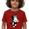 Camiseta Vermelha Manga Curta Infantil Bluey Mackenzie mlr