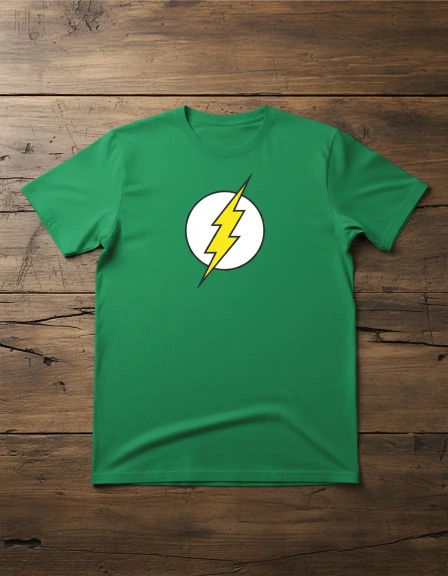 Camiseta Verde Adulto Unissex The Flash mlc