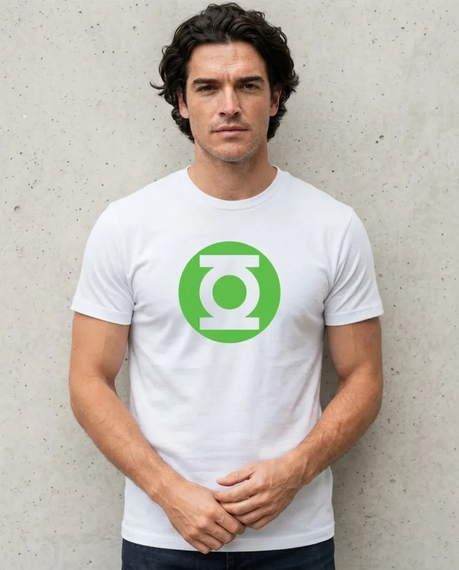 Camiseta Branca Lanterna Verde ( Adulto Tradicional ) spe