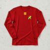 Camiseta Vermelha Manga Longa Adulto Unissex Robin Super Herói DC mlc