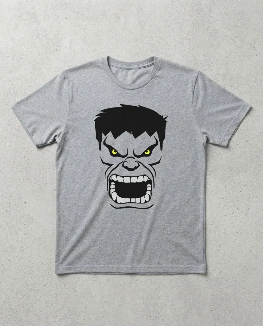 Camiseta Cinza Hulk (adulto ) mlc