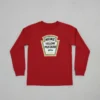 Camiseta Vermelha Manga Longa Infantil Mostarda mlr