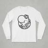 Camiseta Branca Manga Longa Unissex Infantil Verde Yoshi Mario Bros mlc