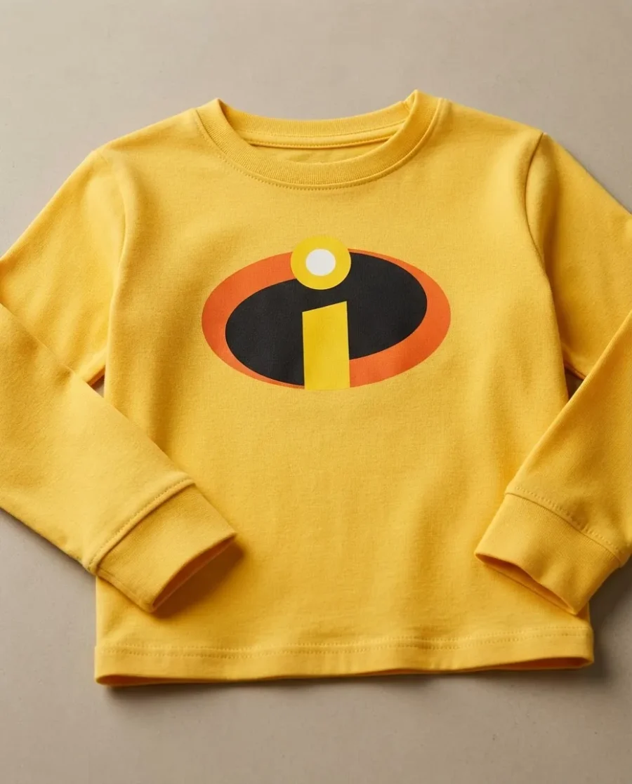 2 Camiseta Amarela Ls Infantil Os Incríveis mlc
