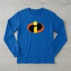 Camiseta Azul Ls Infantil Os Incríveis mlc